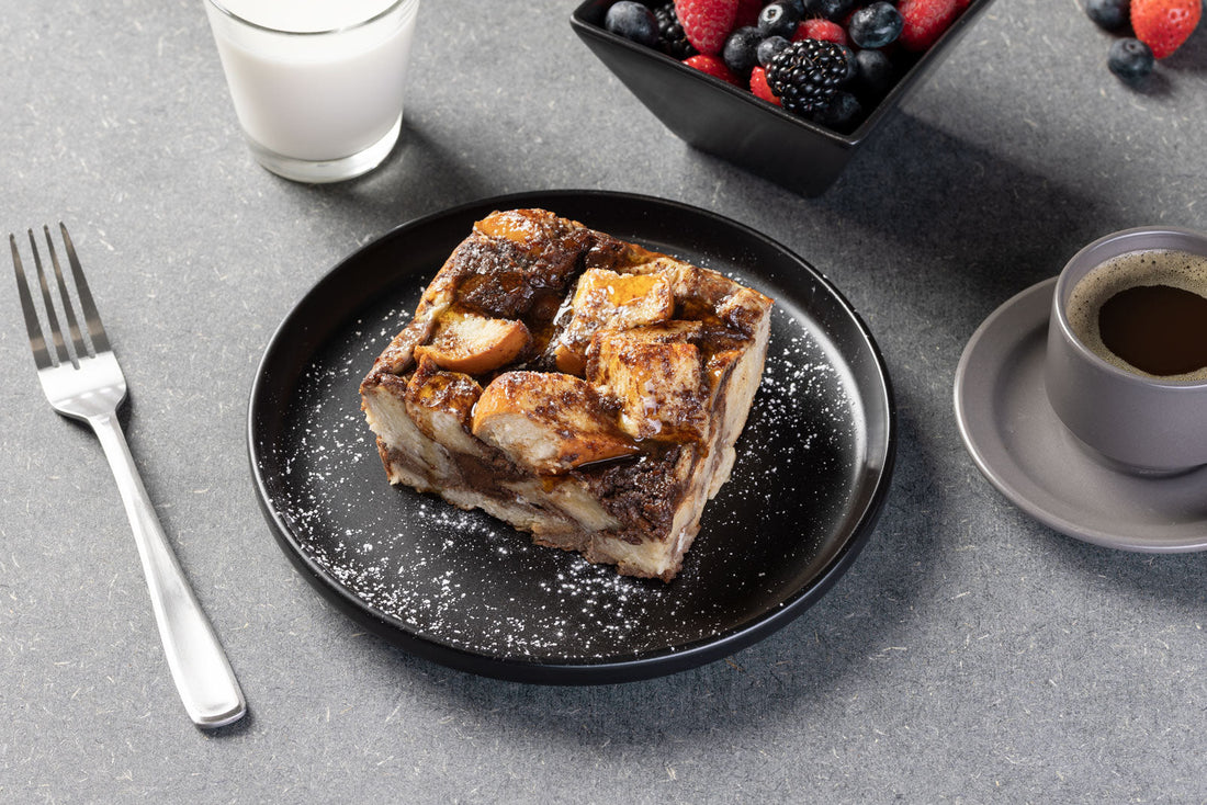 Chocolate SunButter French Toast Bake