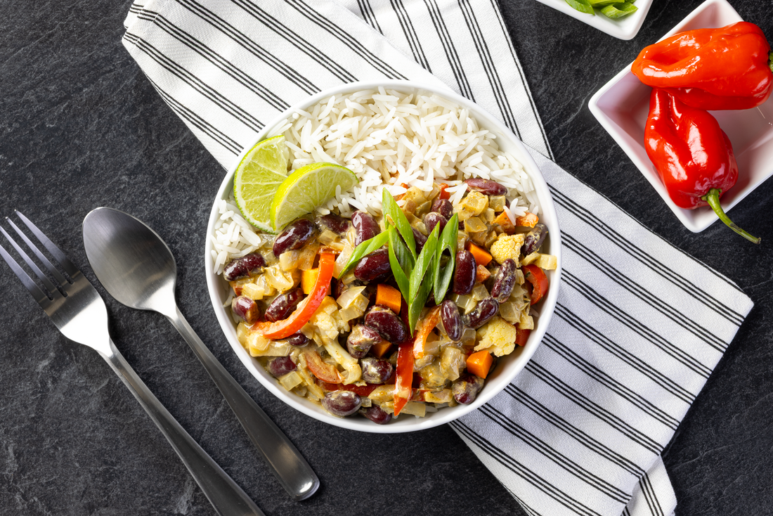 Roasted Vegetable Caribbean Style SunButter Curry