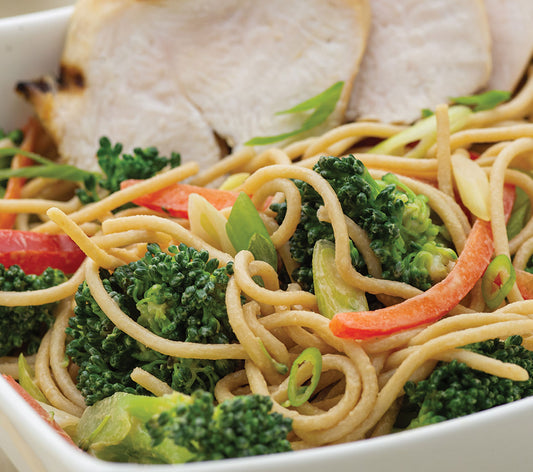 Asian Broccoli and SunButter Noodle Salad