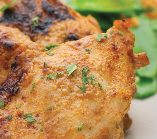 Baked Chicken Thighs with SunButter Sauce