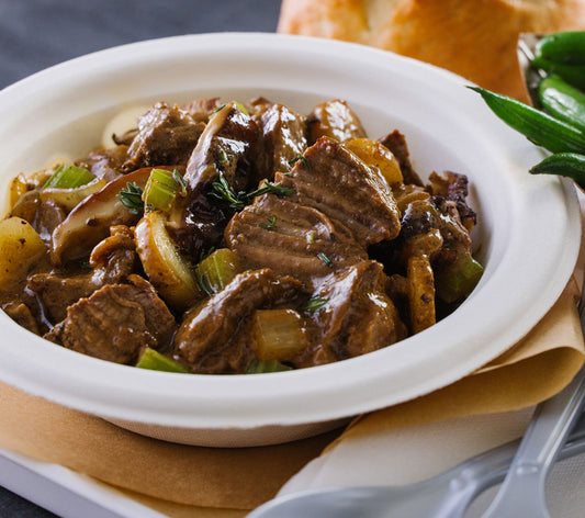 Chocolate SunButter Shiitake Beef Stew