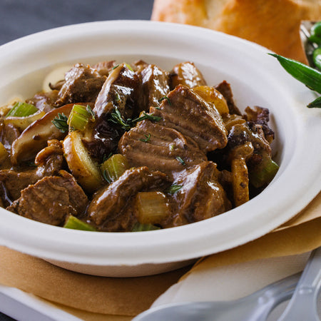 Chocolate SunButter Shiitake Beef Stew