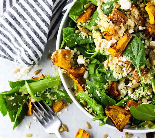 Roasted Pumpkin Feta Salad